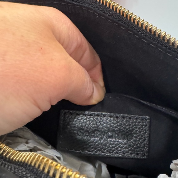 NWT | Large See By Chloe Joan Crossbody Bag | Black Leather and Suede | Dust Bag - Picture 13 of 17